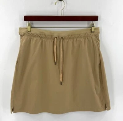 Green Tea Skort Size XXL Tan Skirt Over Shorts Drawstring Waist Athletic Womens - Imagem 1 de 4