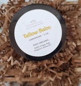 Tallow Balm Face Moisturizer Cream Anti-Aging Organic Body Butter Hand Unscented - Picture 1 of 5