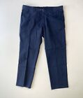 Marco Pescarolo Pants Mens 54 US 36x27 Blue Straight Casual Stretch Designer