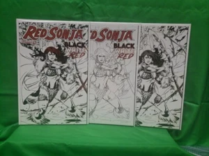 Red Sonja Black White Red Variant Covers by Lupacchino /20 and /11 - Picture 1 of 22