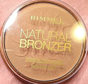 RIMMEL NATURAL BRONZER "SUNSHINE" 020 WARM FINISH WATERPROOF POWDER MEDIUM LIGHT - Picture 1 of 8
