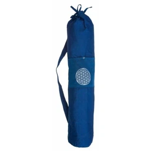Yogatasche BLUME DES LEBENS blau Baumwolle 20 x 80 cm Mattentasche Hülle - Bild 1 von 1