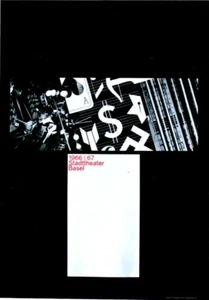 Original vintage poster THEATRE BASEL T SYMBOLS Armin Hofmann 1966 - Picture 1 of 1