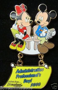 Disney Administrative Professional's Day Mickey Mouse Minnie Artist Proof AP Pin - Picture 1 of 3