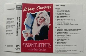 Kim Carnes Mistaken Identity Cassette Tape 1981 Pop Rock TC AML 3018 - Picture 1 of 9