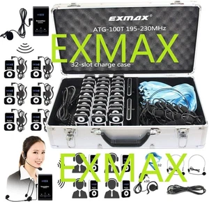 Sistema de guía turístico inalámbrico EXMAX ATG-100T 195 MHz audio de voz para enseñanza escolar - Imagen 1 de 9