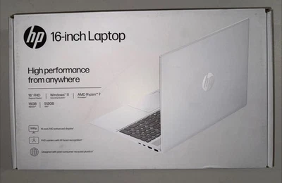 HP 16” OmniBook 5 - Ryzen 7 350 - 16GB RAM - 512GB SSD - Silver (16-ag1070wm) - Image 1 of 3