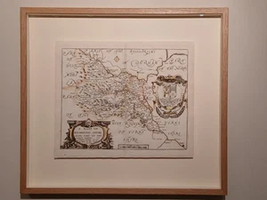 Yorkshire Richmondshire Wensleydale Swaledale antique map by Richard Blome, 1673 - Picture 1 of 12