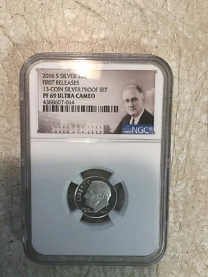 MS69 Ultra Cameo 2016S Roosevelt Dime 10c NGC Special Lbl First Release - Image 1 of 3