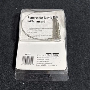 ATTWOOD  66202-3 REMOVABLE CLEVIS PIN WITH LANYARD  - Bild 1 von 4