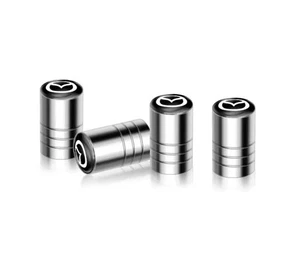 4 Tyre Valve Dust Caps Mazda 2 3 5 6 Axela Atenza Speed 6 CX-3 CX-4 CX 5 CX-7 - Picture 1 of 1
