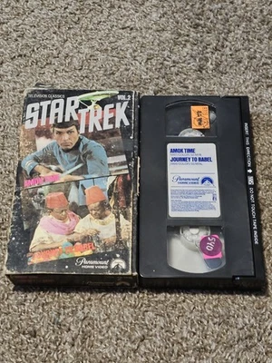 STAR TREK VOL. 2 AMOK TIME & JOURNEY TO BABEL vhs TV SHOW - Image 1 of 4