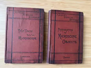 Half Hours with the Microscope Preparation Microscopic Objects 1874 Illustrated - Picture 1 of 24