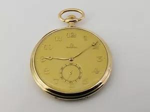 Omega Lépine Herren Taschenuhr in 585/-Gelbgold Kaliber 33,5 L ! - Bild 1 von 1