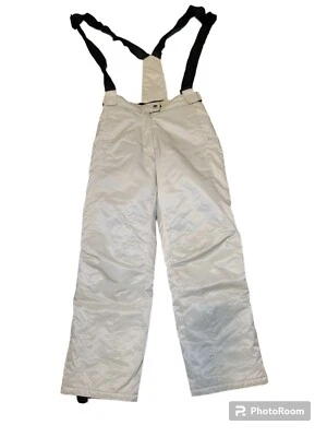 Pantalones de esquí para nieve caqui Snozu bolsillos con cremallera correa ajustable talla pequeña Foto 1 de 4