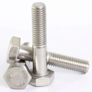 HEXAGON HEAD BOLTS PART THREADED HEX BOLT M6 M8 M10 M12 A2 STAINLESS STEEL - Picture 1 of 1