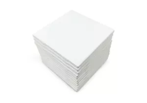 4x4 White Glossy Ceramic Subway Tile Shower Wall Made in USA (12.5SF Box 100 pc) - Picture 1 of 3