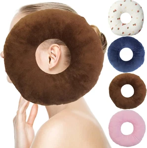 Ear Piercing Pillow for Side Sleepers,Small Pillow with Ear Hole Donut Pillow fo - Picture 1 of 7