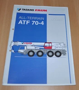 Folleto de camión grúa todo terreno Tadano Faun ATF 70-4 - Imagen 1 de 4