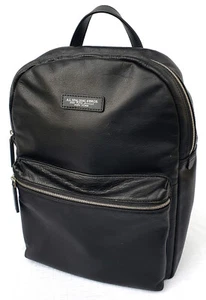 A.G. SPALDING & BROS. New York Zaino Unisex Round Backpack 28x38 cm Pelle Nero - Foto 1 di 6