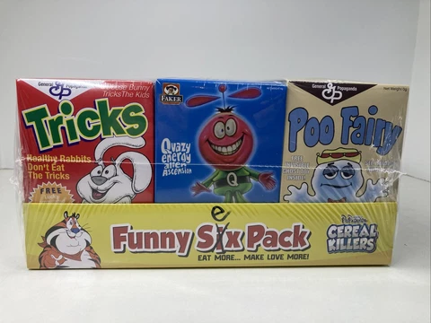 PopLife Popaganda Ron English Black light Funny Six Sex Pack Cereal Killers NIB Cover