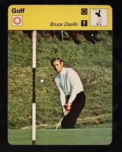 Tarjeta de golf Bruce Devlin Sportscaster 1979 62-24 Italia casi nueva-como nueva - Imagen 1 de 2
