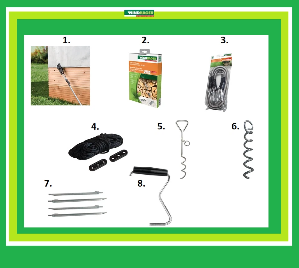 Windhager Befestigungszubehör für Planen, Zelte, Sonnensegel ect. - Bild 1 von 1