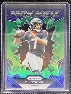 C.J. Stroud 2023 Panini Prizm Green Parallel Prizm Break PB-6 Rookie RC Texans - Picture 1 of 2