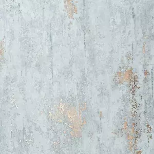 Stone Concrete Industrial Wallpaper Paste The Wall Dark Grey Metallic Copper - Picture 1 of 6