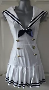 Ann Summers Sexy Saucy Sailor Dress 14-16 - Picture 1 of 4