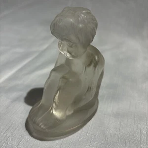 SELTENES ANTIKES ART DECO GLAS AUTO MASKOTTCHEN - DESIGN H.HOFFMANN FÜR RED ASHAY - Bild 1 von 6