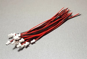 5/10/20 PCS 2 Pin JST SH1.0 Cable Connector Plug 100mm 28AWG A1001-H02 - Picture 1 of 7