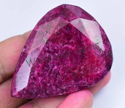 301.5 Ct Natural Blood Red Ruby Pear Certified Mozambique Stunning Gemstone - Image 1 of 4