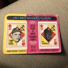1975 Topps - Most Valuable Players #189 Yogi Berra & Roy Campanela