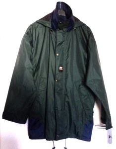 HELLY HANSEN WORKWEAR Herren Regenjacke, Kapuze, Grün-Blau, TOP, Gr. M 50 - 52 - Bild 1 von 18