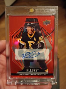 2022/23 Upper Deck Allure Hockey Brad Marchand RED RAINBOW AUTO