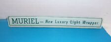 Vintage Muriel Luxury Light Wrapper Cigar Tobacco small Store Counter Sign