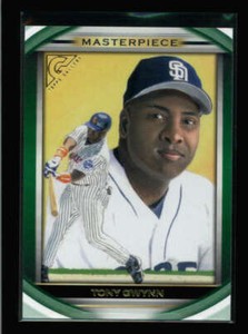 TONY GWYNN 2019 TOPPS GALLERY #MP-21 MASTERPIECE GREEN #233/250 AY7836