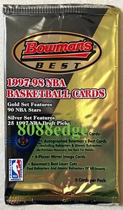1997-98 BOWMAN'S BEST HOBBY SEALED PACK: AUTO+MICHAEL JORDAN/KOBE BRYANT ATOMIC? - Bild 1 von 3