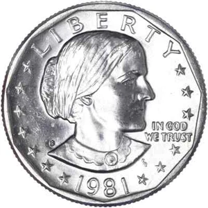 1981 S Susan B Anthony Dollar Uncirculated US Mint - Picture 1 of 2