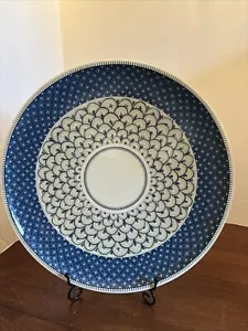 Villeroy & Boch 1748 Casale Blu Large Pizza Serving Platter Blue & Grey 12.5” - Picture 1 of 5