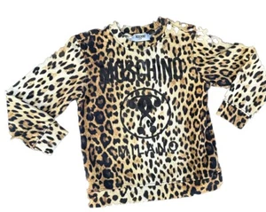 LNWOT Moschino Kid Sweatshirt Leopard Print 6 - Picture 1 of 4