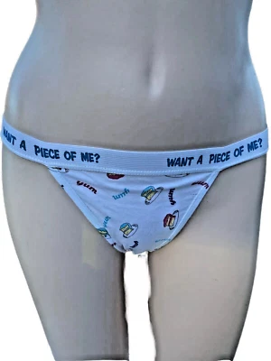 Braguita de bikini Y2K vintage 2K Piece Of Me tiro bajo lados altos pastel stock muerto M-L Foto 1 de 3