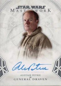 Tarjeta autógrafa A-AP Star Wars Masterwork 2018, Alistair Petrie (General Draven) - Imagen 1 de 2