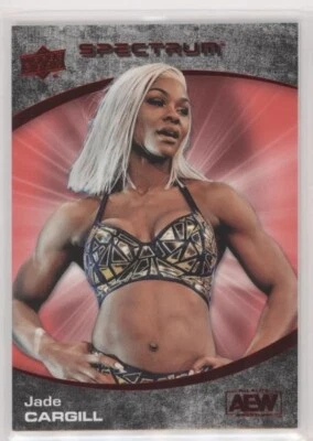 2021 UD AEW SPECTRUM ALL ELITE WRESTLING RED PARALLEL ROOKIE JADE CARGILL /50 - Image 1 of 2