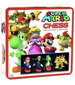 NEW Super Mario Chess Set Luigi Peach Toad Bowser Nintendo USAOPOLY NIB Gift - Picture 1 of 5