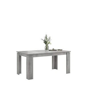 xonox.home Esstisch Küchentisch Tisch ausziehbar Titan Rauchsilber 160x76x90 cm - Bild 1 von 10