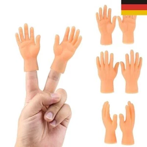 2 Stück Simulation Mini Tiny Hand Witz Fingerpuppe lustiges Spielzeug Geschenk# - Picture 1 of 8