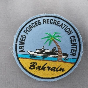 Armed Forces Recreation Center Bahrain 3.5" Round Sew On Patch - Picture 1 of 2