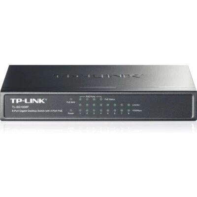 TP-LINK TL-SG1008P - 8 Port Gigabit PoE Switch - Image 1 of 4